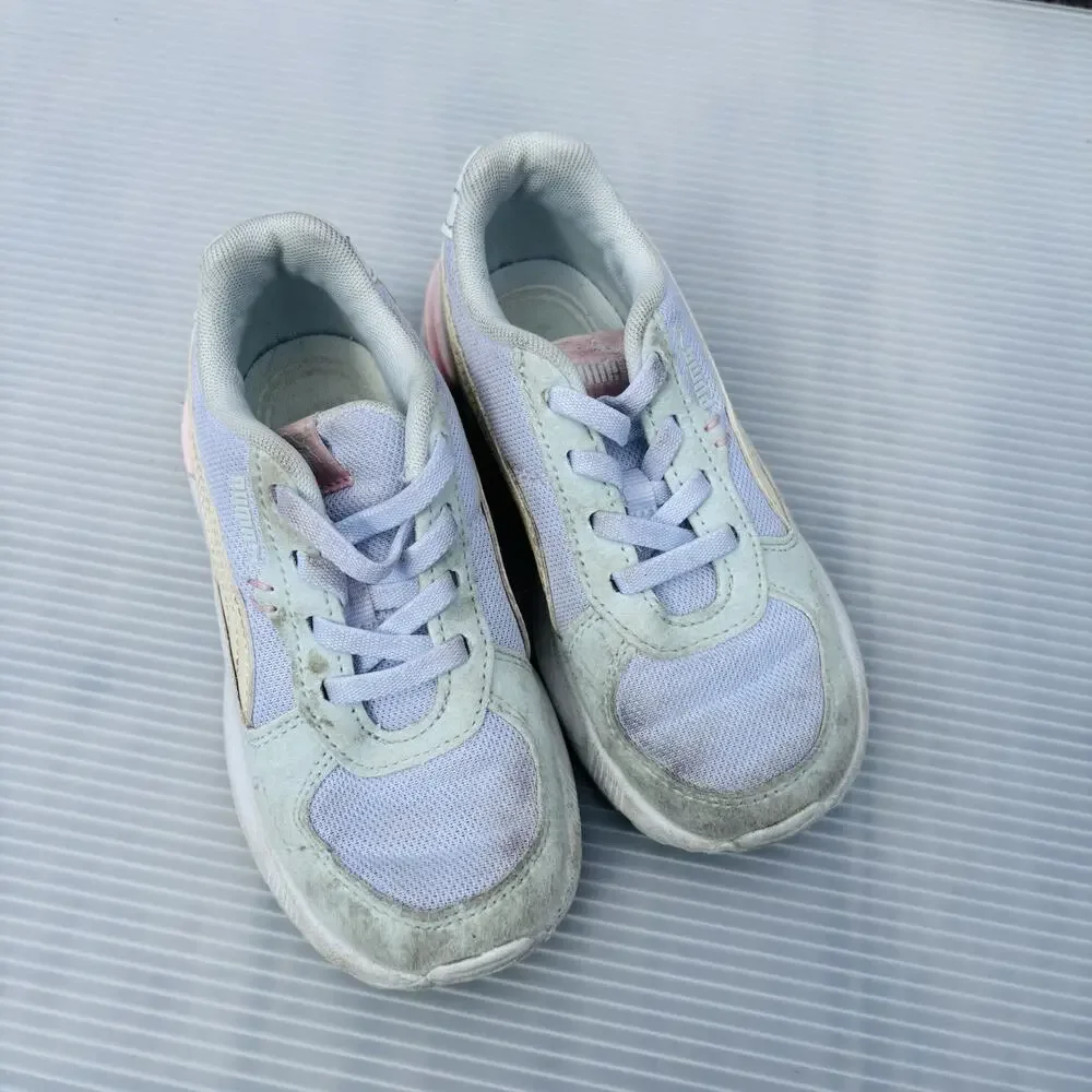 PUMA Sneakers‎ Casual Shoes Graviton Lace Up Youth Girls Boys Pink 10C